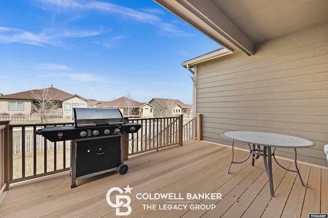 972 Cornwall St, Casper, WY 82609 - deck with a residential view and a grill