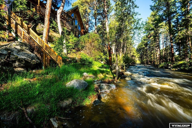 43 Fish Hatchery Rd, Story, WY 82842 - view of yard featuring stairs