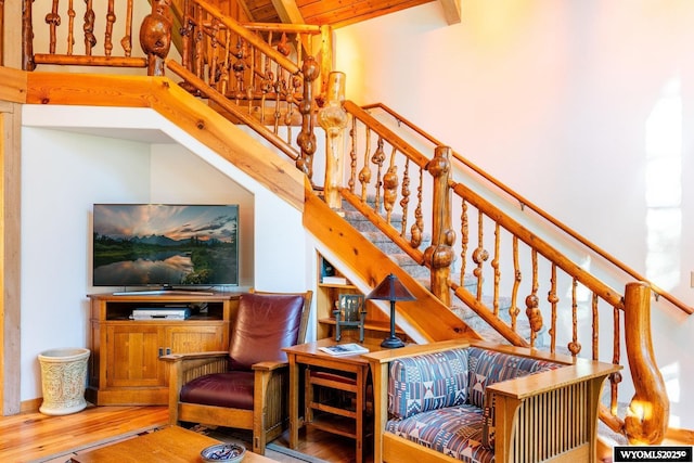 43 Fish Hatchery Rd, Story, WY 82842 - stairway with wood finished floors
