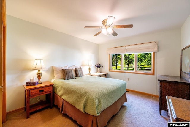 43 Fish Hatchery Rd, Story, WY 82842 - carpeted bedroom featuring baseboards and ceiling fan