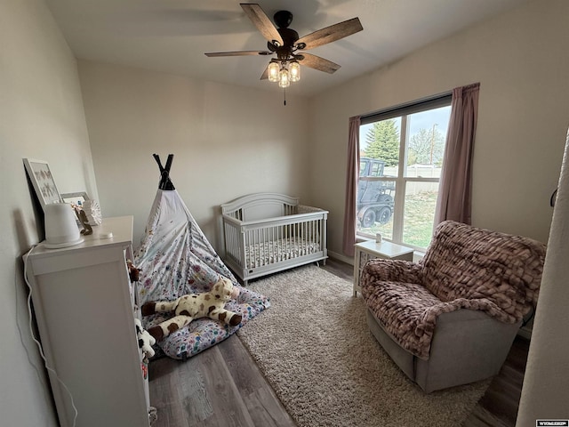 1765 New Mexico St, Green River, WY 82935 - bedroom featuring wood finished floors and ceiling fan