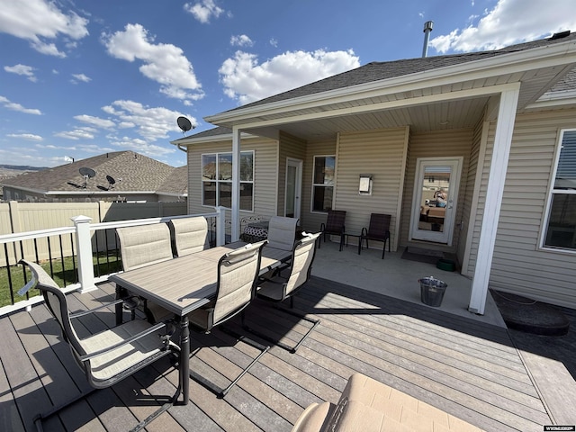 1765 New Mexico St, Green River, WY 82935 - deck featuring outdoor dining space