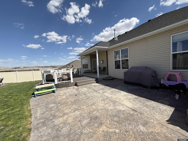 1765 New Mexico St, Green River, WY 82935 - view of patio / terrace featuring a deck and grilling area