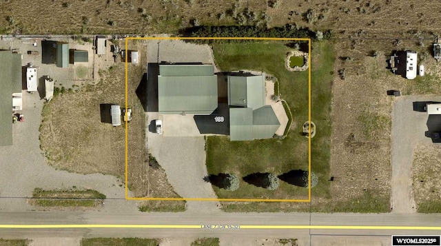 190 Ln 7, Thermopolis, WY 82443 - aerial view of property's location with property parcel outlined