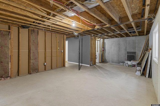 1673 Troy, Kemmerer, WY 83101 - unfinished basement with washer / clothes dryer