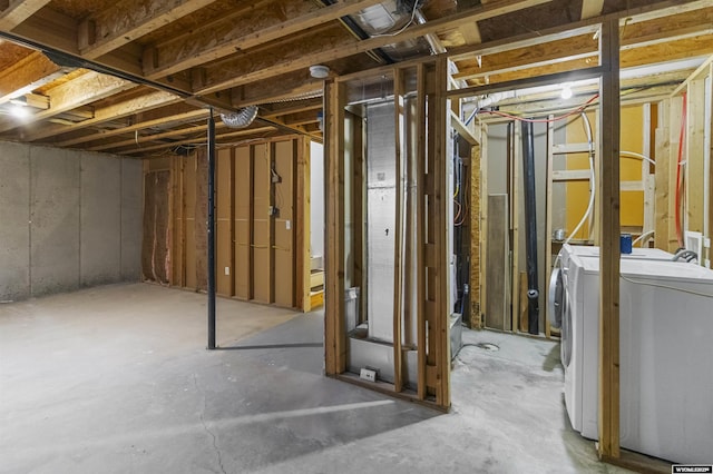 1673 Troy, Kemmerer, WY 83101 - unfinished basement with washer and dryer