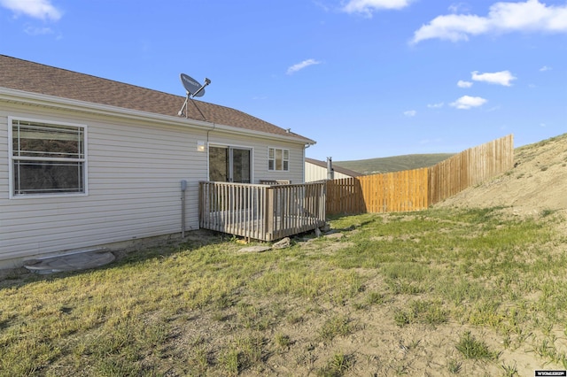 1673 Troy, Kemmerer, WY 83101 - view of yard with a deck