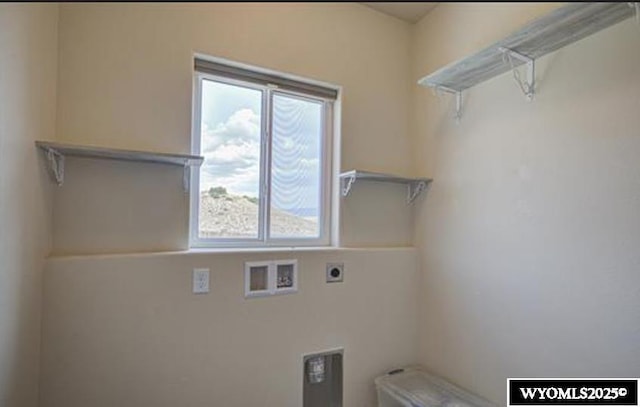 827 Dusty Ter, Mills, WY 82604 - washroom featuring washer hookup and hookup for an electric dryer