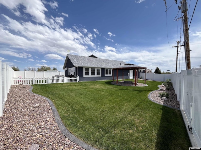 3440 Summit, Rock Springs, WY 82901 - rear view of property featuring a gazebo and roof with shingles