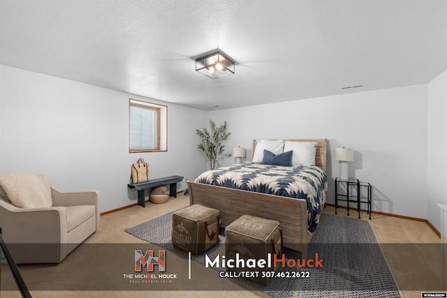 2001 Newport, Casper, WY 82609 - carpeted bedroom with baseboards and a textured ceiling