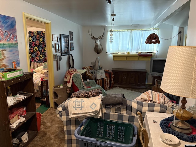 808 E Adams Ave, Riverton, WY 82501 - view of carpeted living room