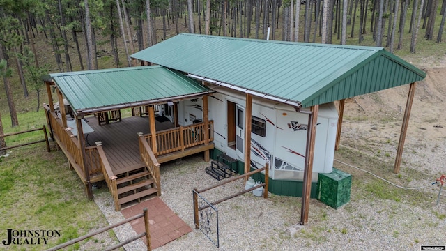 2921 Esterbrook Rd, Esterbrook, WY 82633 - view of outbuilding with a wooded view