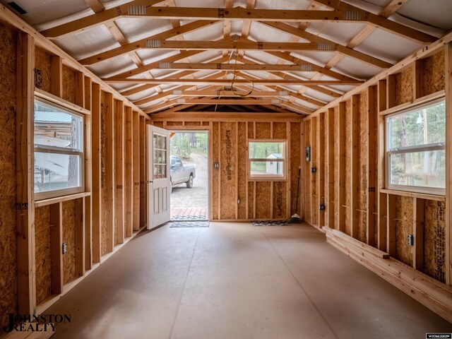 2921 Esterbrook Rd, Esterbrook, WY 82633 - miscellaneous room featuring vaulted ceiling