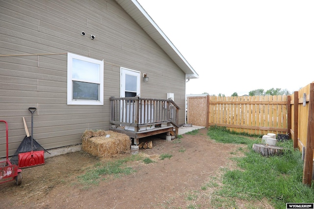108 Tamari Dr, Buffalo, WY 82834 - view of side of home with a wooden deck