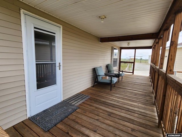 2 Freight Wagon Rd, Farson, WY 82932 - view of wooden porch