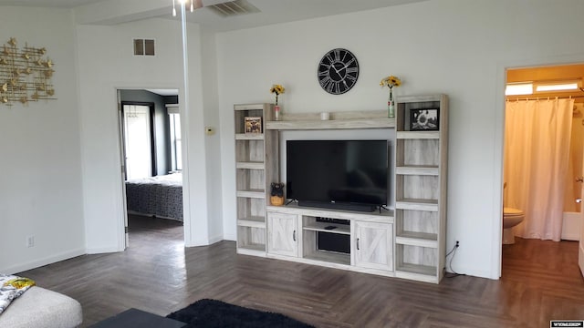 307 3rd St, Chugwater, WY 82210 - living area with baseboards and a ceiling fan