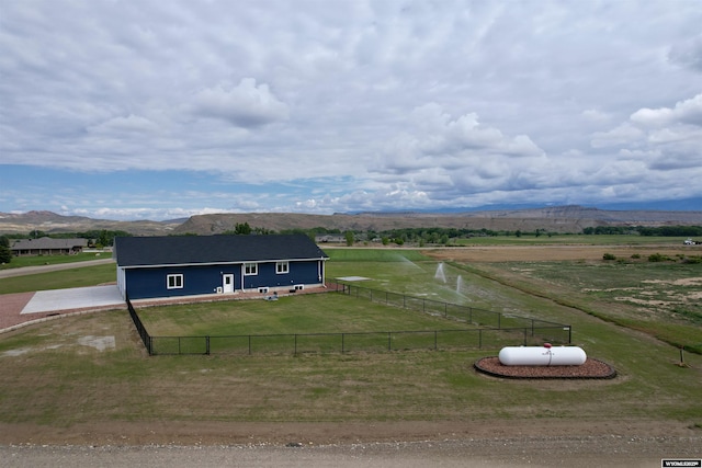 207 Eagle Dr, Greybull, WY 82426 - overview of rural landscape with mountains and agricultural land