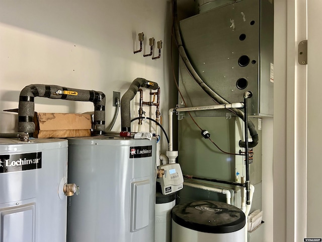 207 Eagle Dr, Greybull, WY 82426 - utility room featuring water heater