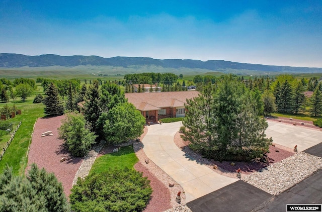2867 Ardon Ln, Casper, WY 82609 - aerial view of property and surrounding area with a mountain backdrop