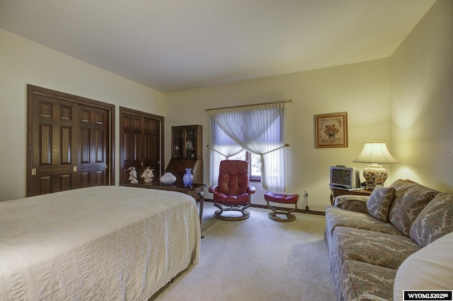 2867 Ardon Ln, Casper, WY 82609 - bedroom featuring carpet flooring, multiple closets, and baseboards