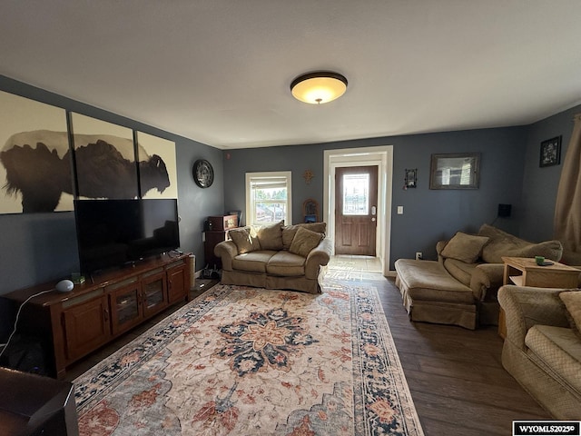 210 N 5th St W, Riverton, WY 82501 - living room featuring wood finished floors