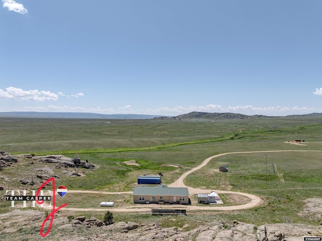 67 Monument Creek Rd, Hanna, WY 82327 - view of rural area with a mountain backdrop