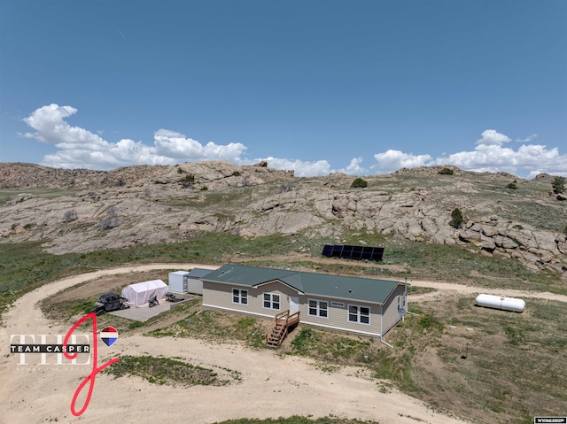 67 Monument Creek Rd, Hanna, WY 82327 - view of subject property featuring a mountainous background