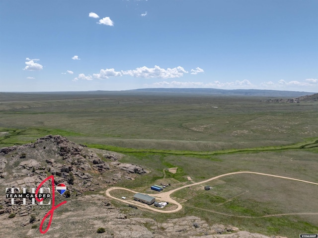 67 Monument Creek Rd, Hanna, WY 82327 - aerial view of sparsely populated area featuring mountains