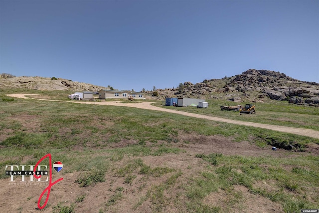 67 Monument Creek Rd, Hanna, WY 82327 - view of yard featuring a mountain view