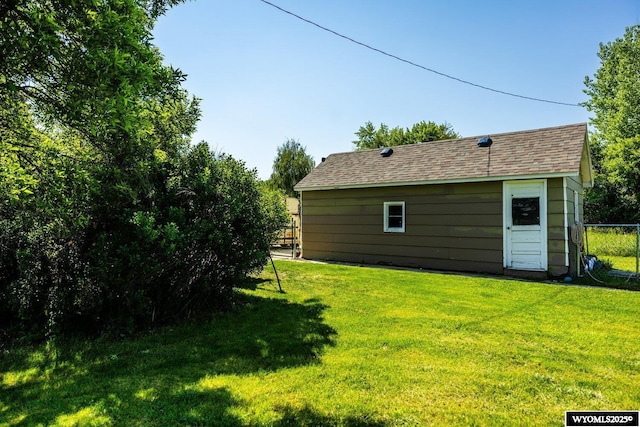 1534 Spaulding St, Sheridan, WY 82801 - view of yard with an outdoor structure
