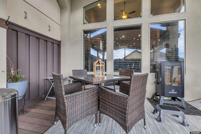 3308 Brickyard Ave, Rock Springs, WY 82901 - wooden terrace with outdoor dining area