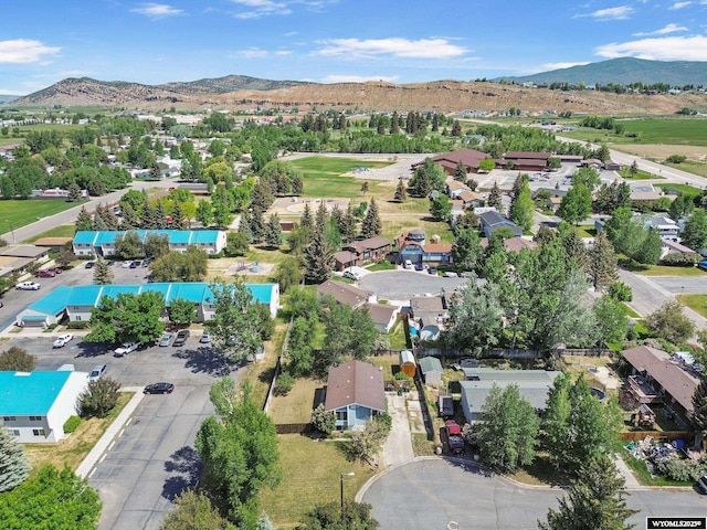 301 Cottonwood St, Evanston, WY 82930 - aerial view of residential area featuring a mountain backdrop