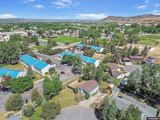 301 Cottonwood St, Evanston, WY 82930 - aerial view of residential area featuring a mountain backdrop