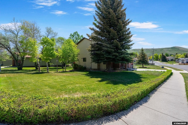 606 Herschler Ave, Evanston, WY 82930 - view of grassy yard with a mountain view