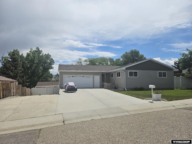 1150 Park View Dr, Green River, WY 82935 - view of front of home with concrete driveway and a garage