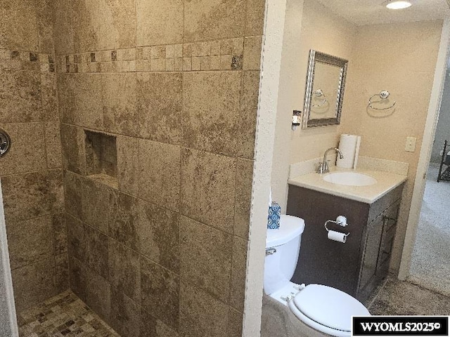 1150 Park View Dr, Green River, WY 82935 - full bath with vanity and tiled shower