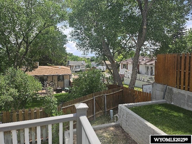 1150 Park View Dr, Green River, WY 82935 - fenced yard with a residential view