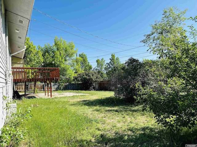 829 Belinda Dr, Riverton, WY 82520 - view of yard with a deck