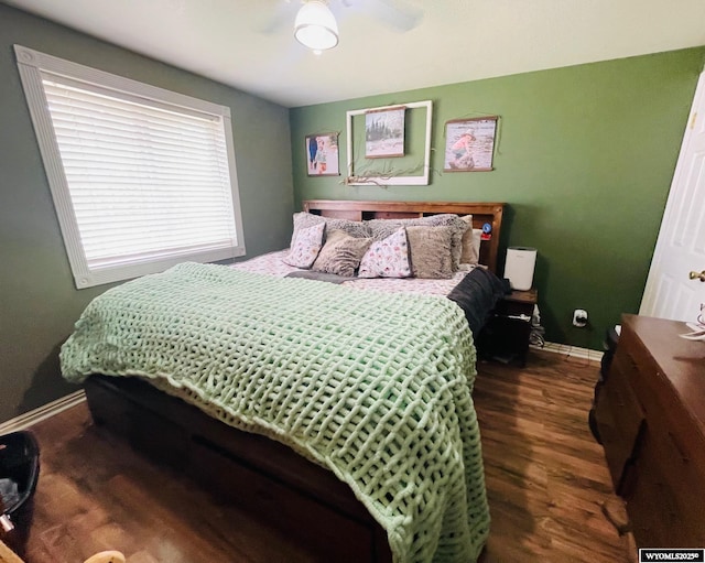 1328 Canyon Ct, Kemmerer, WY 83101 - bedroom with baseboards and wood finished floors