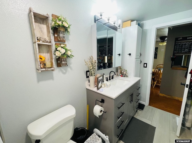 1328 Canyon Ct, Kemmerer, WY 83101 - bathroom with vanity and a ceiling fan