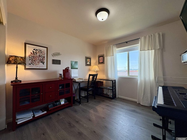 1261 Meadow Ln, Douglas, WY 82633 - home office featuring wood finished floors and baseboards