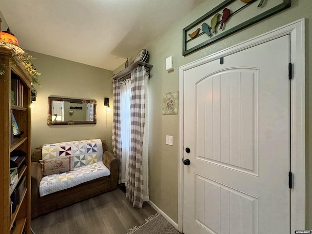 1261 Meadow Ln, Douglas, WY 82633 - foyer featuring wood finished floors and baseboards