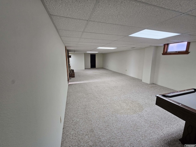 918 E 27th Ave, Torrington, WY 82240 - basement with carpet floors and a drop ceiling