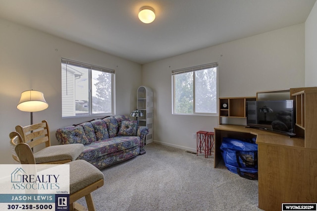 3477 Trappers Trl, Casper, WY 82604 - living room featuring carpet flooring and baseboards