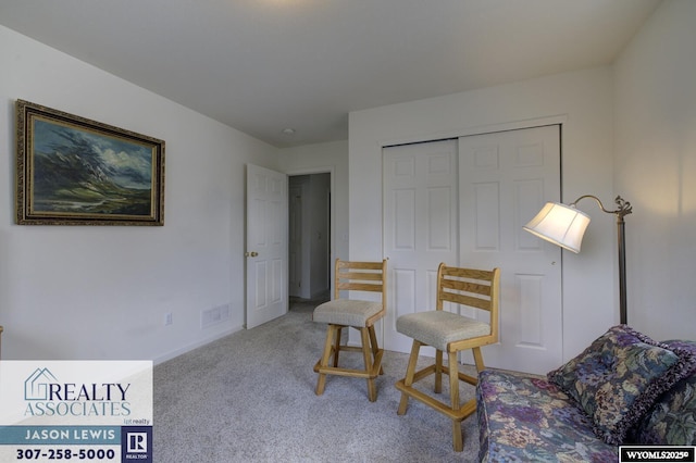 3477 Trappers Trl, Casper, WY 82604 - sitting room featuring carpet flooring and baseboards