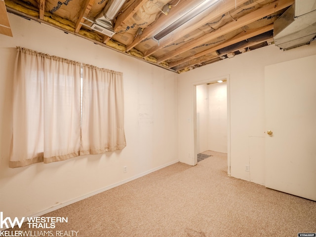 7459 Geary Dome Rd, Evansville, WY 82636 - unfinished below grade area with carpet
