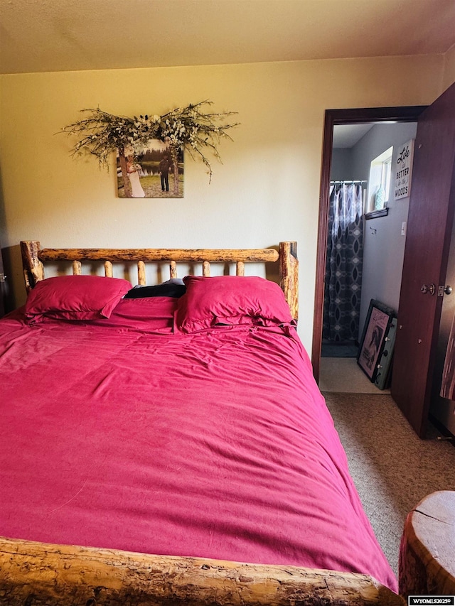 1512 Highview Dr, Dubois, WY 82513 - bedroom featuring carpet floors and ensuite bath