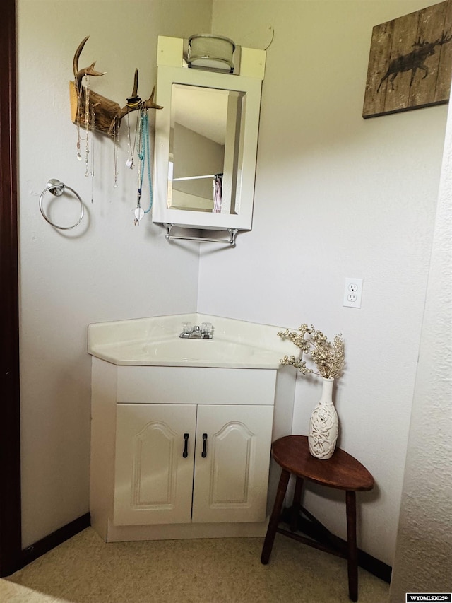 1512 Highview Dr, Dubois, WY 82513 - bathroom featuring vanity and baseboards