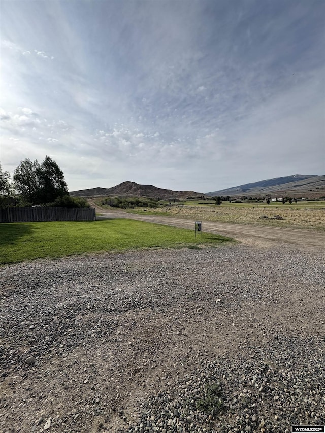 1512 Highview Dr, Dubois, WY 82513 - view of yard featuring a mountain view