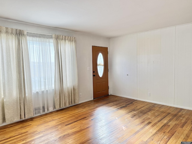 422 Beech Ave, Kemmerer, WY 83101 - foyer featuring wood-type flooring and baseboards